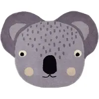 OYOY Teppe - 85x100 cm - Koala - Grå - - OneSize - Teppe