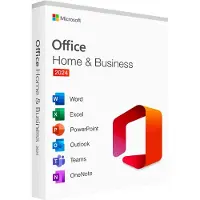 Microsoft Office Home & Business 2024 kontorpakke, 1 PC eller 1 Mac, tysk