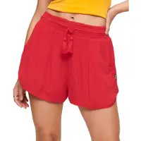 Superdry for woman. W7110346A Vintage beach shorts red (XXS), Casual, Viscose