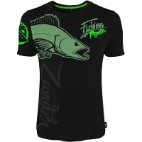 Hotspot titanium Fishing Mania Zander Kortarmet T-skjorte