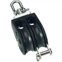 Barton Marine Dobbel Sviveltrinse Med Tau-støtte 370kg 8 Mm