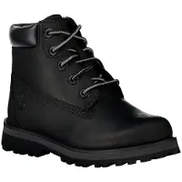 Timberland unisex for kids. TB0A28UD0011 Leather lace-up boots Courma Kid black (22), Flat, Laces, Casual, Sustainable, children's fashion