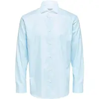 Selected Ethan Cut Away Slim Skjorte Med Lange Ermer