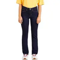 Levi's for woman. 19631-0001 Jean Straight Moulder 314 navy (27/32), Casual, Cotton, Denim