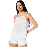 Superdry Vintage Woven Lace Ermeløs T-skjorte