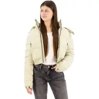 Superdry for woman. W5011682A Short Hooded Jacket Fuji beige (XL), Casual, Sustainable, Recycled nylon