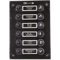 A.a.a. Sikringsholder 6 Brytere Elektrisk Panel