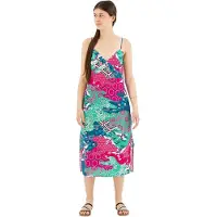 Superdry Printed Slip Ermeløs Lang Kjole