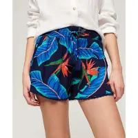 Superdry for woman. W7110423A Navy beach shorts (XS), Casual, Viscose