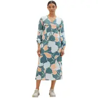 Tom Tailor Printed Airblow Kjole Med 3/4 Ermer