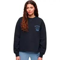 Superdry Athletic Loose Crop Crew Collegegenser