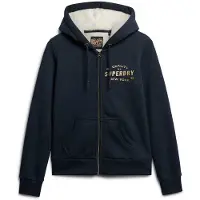 Superdry Luxe Metallic Logo Genser Med Hel Glidelås