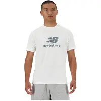 New Balance for man. MT41502 Sport Essentials Logo T-shirt (M), White, Casual, Cotton, Multisport, Short sleeve
