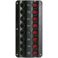 Talamex Bryterpanel Wave Design 8 Brytere 12v