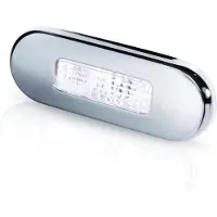 Hella Marine Oblong Satin White Høflighetslys