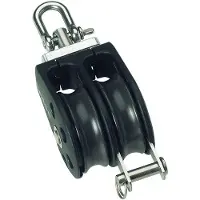 Barton Marine Dobbel Sviveltrinse Med Tau-støtte 630kg 12 Mm