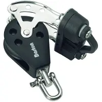 Barton Marine Trippel Sviveltrinse Med Tau Støtte/tau Klemme 370kg 8 Mm