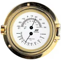 PLASTIMO Messing 4.5´´ Termometer Hygrometer