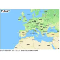 C-MAP Kart Over Vest-middelhavet