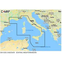 C-MAP Kart Over Det Sentrale Middelhavet