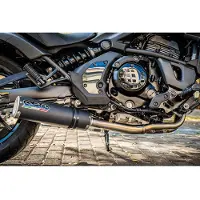 Gpr Exhaust Systems M3 Black Titanium Kawasaki Vulcan 650 S 2021-2024 E5 Round Homologert Komplett Linjesystem
