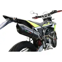 Gpr Exhaust Systems Furore Evo4 Nero Fantic Motor Xmf 125 2021-2023 E5 Oval Homologert Slip On Lyddemper