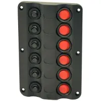Euromarine Elektrisk Panel Med 6 Brytere
