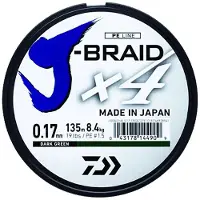 Daiwa J-braid 4 Flettet Fiskesnøre 1350 M