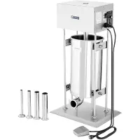 Royal Catering elektrisk pølsestapper 15 L + 4 fylletuter