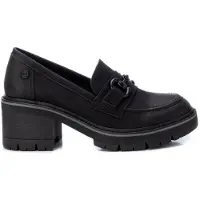 Refresh for woman. 17141702-NEGRO Loafers with black buckle -Height heel 6cm (40), 5 to 8 cm, None, Casual, Imitation leather, Classic