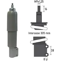 Bcr Piaggio Vespa Px/pxe 125 Cc Framstøtdemper