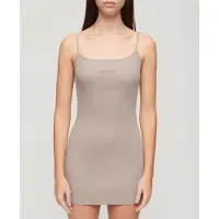 Superdry Embroidered Rib Strappy Ermeløs Kort Kjole