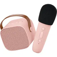 Lalarma Høyttaler m. Mikrofon - Trådløs - Karaoke - Rosa - - OneSize - Høyttalere
