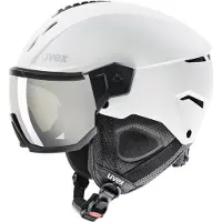 Uvex Instinct Visor, Skihjelm med Visir, White/Black Matt