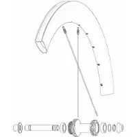 Mavic Kit 12 Front/rear Cosmic Slr 65 Disc Eiker