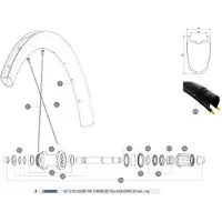Mavic Cosmic Pro Carbon Ust Disc 650b Bakre Høyre Eiker 12 Enheter