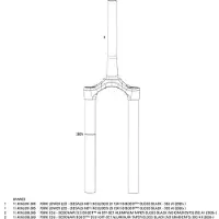 RockShox 35 51 Offset Gaffel For Krone/styrerør/overrør-samling