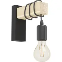 Eglo TOWNSHEND Vegglampe - Sort