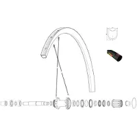 Mavic Ksyrium Pro Carbon Sl Ust Venstre Eiker 12 Enheter