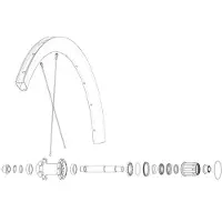 Mavic Rear Cosmic Sl 40 Rb Landeveissykkel Felg