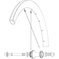 Mavic Front/rear Cosmic Slr 45 Disc My22 Landeveissykkel Felg