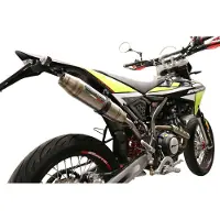 Gpr Exhaust Systems Albus Evo4 Fantic Motor Xef 125 Competition 4t 2021-2023 E5 Oval Homologert Slip On Lyddemper