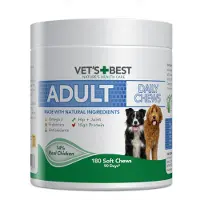 Vet's Best Daily Chews - Adult, 180 stk. - (4 pk/ps)