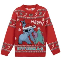 Disney Knitted Christmas Stitch Genser