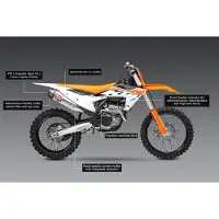 Yoshimura Usa Rs-12 Ktm 250/350sx-f Husqvarna Fc250/350 22-24 Ikke-homologisert Komplett Eksosanlegg