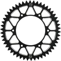 Holeshot 123l-520-50bl 520 Chain Aluminium Bakre Tannhjul