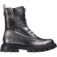 Wonders for woman. C-7502_5516_7336 Silver Camila Leather Ankle Boots (37), 3 to 5 cm, Zip, Casual