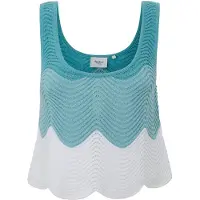 Pepe Jeans for woman. PL702151 Top Galea blue (S), Casual, Cotton, Sleeveless / Straps