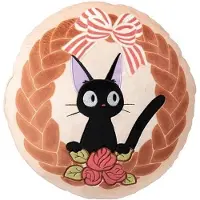 Marushin Kiki´s Delivery Service Jiji Bread Wreath 35x35 Cm Pute