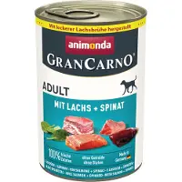 Animonda GranCarno Økonomipakke Original Adult 12 x 400 g - Laks & Spinat
